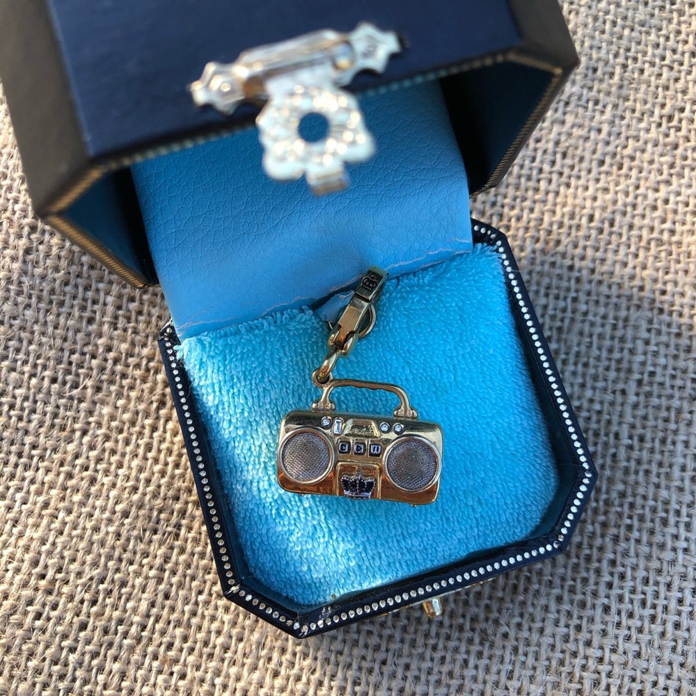 Gently used Juicy Couture stereo boom box charm
